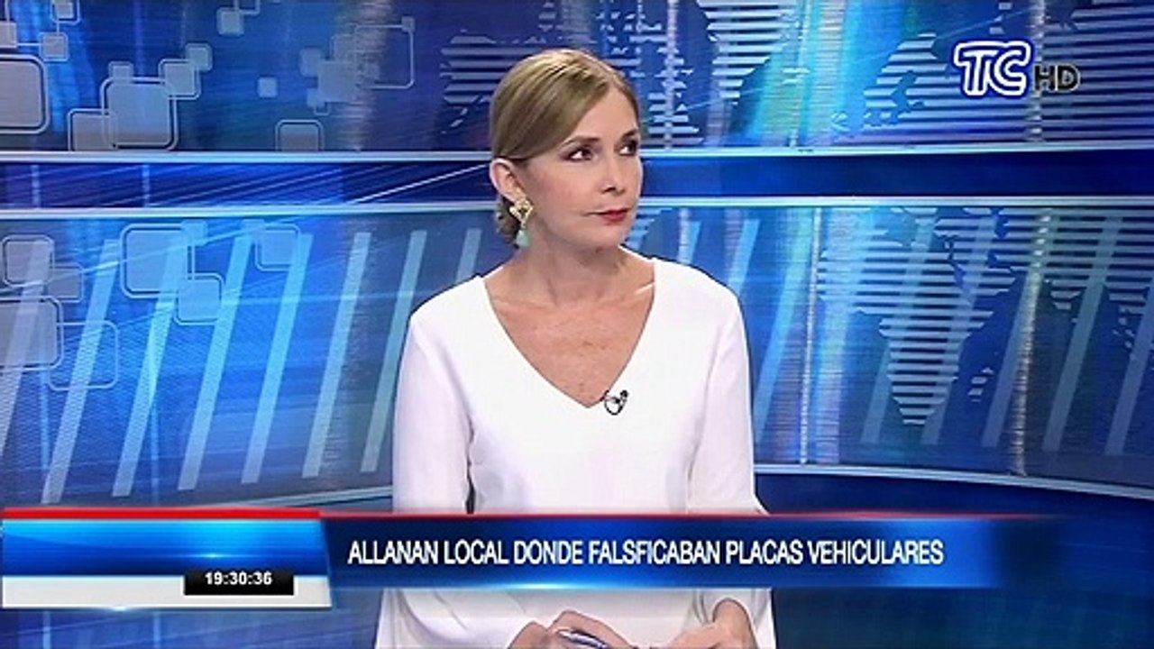 Allanan local donde falsificaban placas vehiculares en Quito