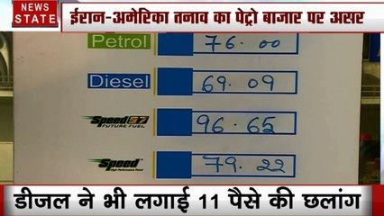 ईरान- अमेरिका में तनाव का क्रूड ऑयल पर असर, दिल्ली-मुंबई में पेट्रोल 81 रुपये पार, डीजल में 11 पैसे की उछाल