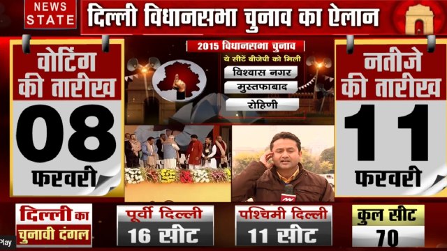 Delhi Elections 2020: दिल्ली में 70 सीटों पर संग्राम, AAP, बीजेपी और कांग्रेस के बीच होगी टक्कर