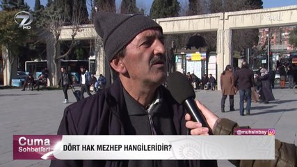 Vatandaşlarımıza sorduk. Dört Hak Mezhep Hangileridir?