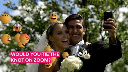 If you had the choice, would you get married via Zoom?