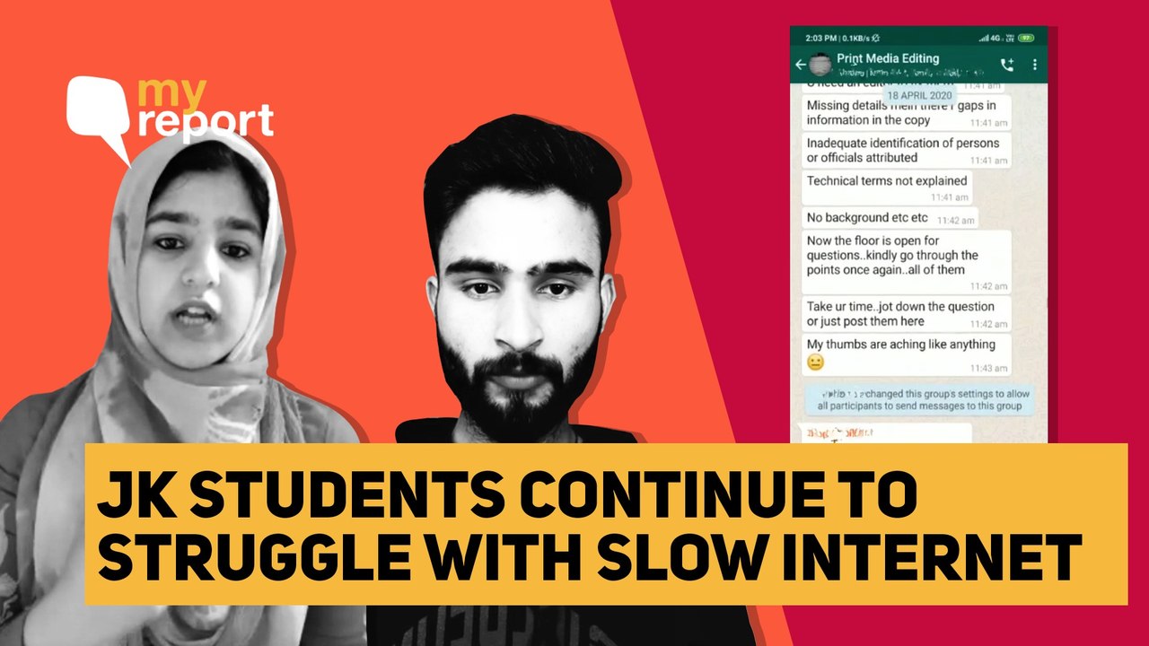 ‘No 4G in J&K, We Study on WhatsApp as Others Take Online Classes’
