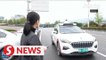 Self-driving taxis in use in China's Changsha