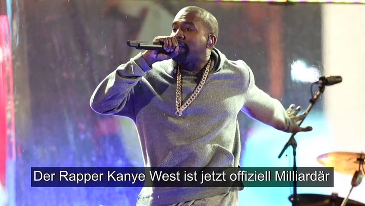 Rapper Kanye West nun offiziell Milliardär