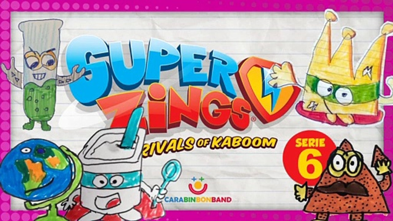 SUPERZINGS SERIE 6 inventada por los niños PARTE 1 - dibujos de Superzings - By CARA BIN BON BAND