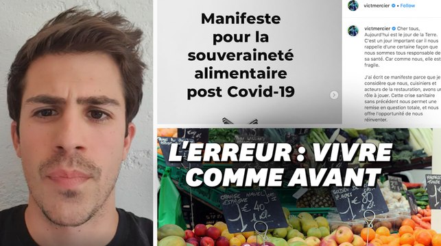 Cet ancien finaliste de Top Chef veut nous faire sortir de la crise en consommant mieux