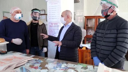 Büyükçekmece'de korona virüs tedbirleri pide üretiminde de gözleniyor