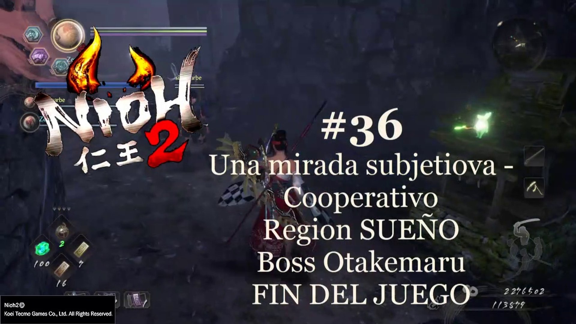 Nioh 2 #36 - Una mirada subjetiova - Cooperativo Español - Region SUEÑO -  Boss Otakemaru - FIN DEL JUEGO - CanalRol 2020 - Vídeo Dailymotion