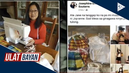 Download Video: Washable face masks, ibinebenta ng French Pinay couturier upang ipambili ng relief items