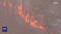 강풍 타고 안동 산불 재확산…주민 다시 대피