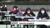 Corea del Sud: esame all'aperto contro il coronavirus