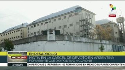 Motín en cárcel argentina en demanda de medidas de protección de salud