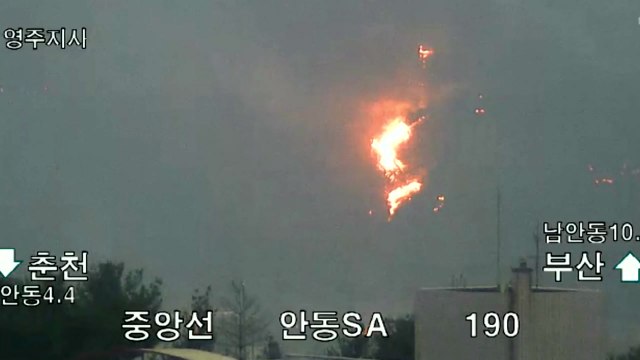 안동 산불 사흘째 확산...중앙고속도로 통제·남후면 주민 대피령 / YTN