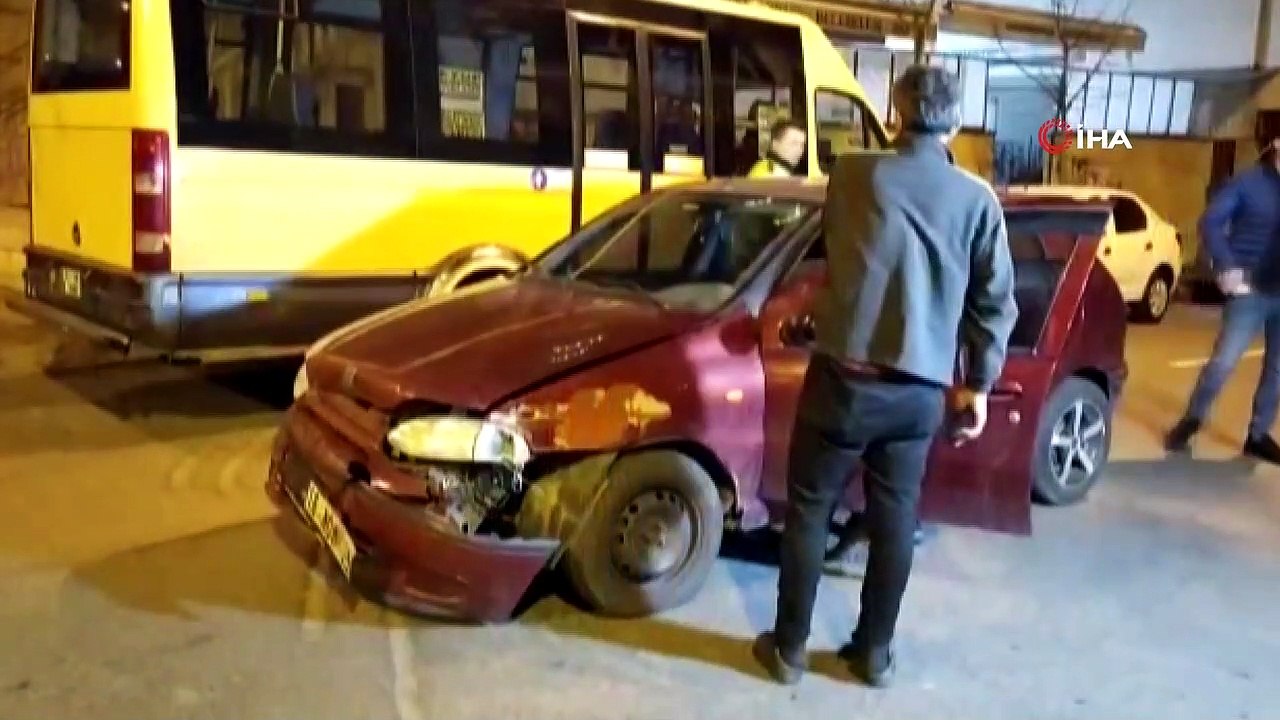 Polis ekipleri kaza yaptı: 2 polis yaralı... Polis aracının devrildiği o anlar kamerada