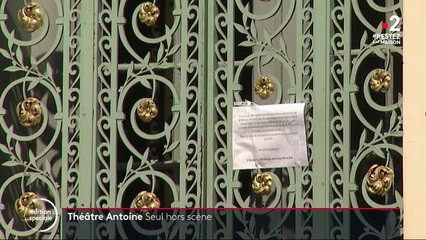 Romuald Simonneau, un régisseur confiné seul au théâtre Antoine à Paris