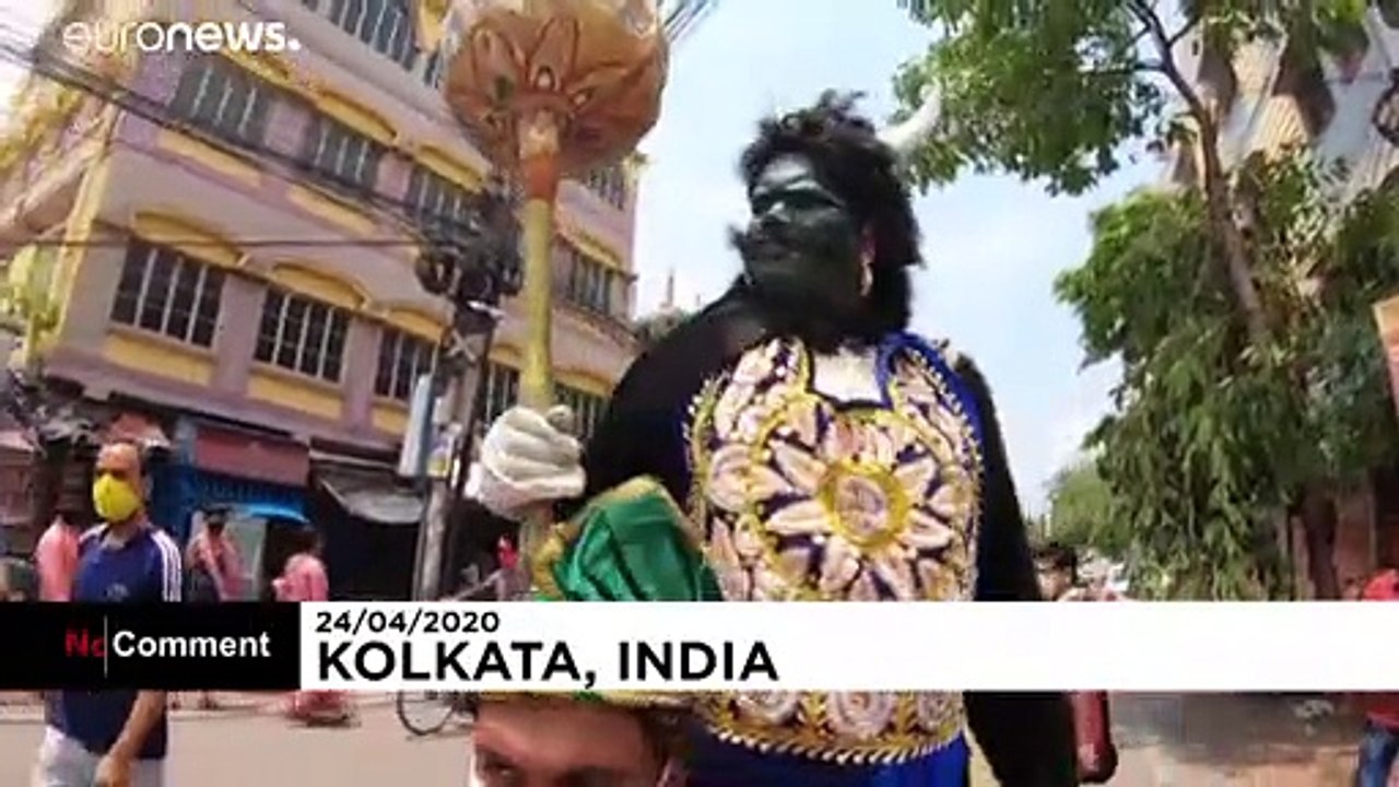 „Schützt Euch vor dem Virus“, sagt der „Gott des Todes“