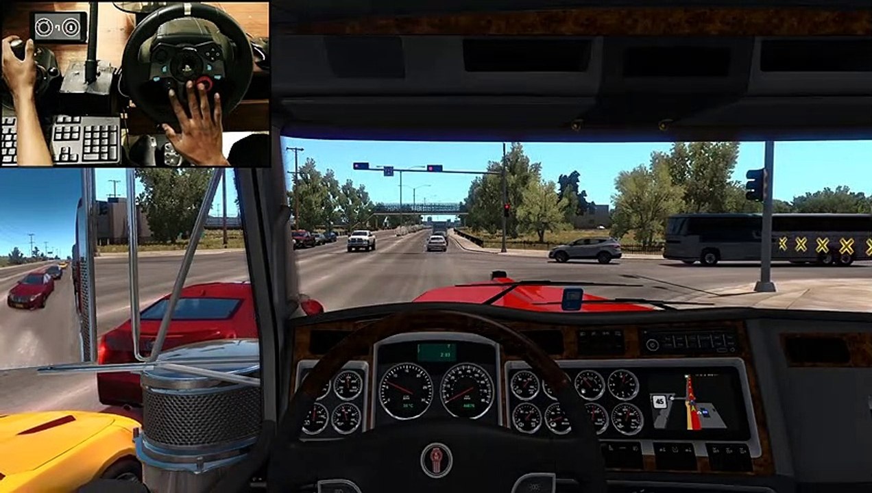 55 Tonne Transformer delivery - American Truck Simulator (logitech g29)