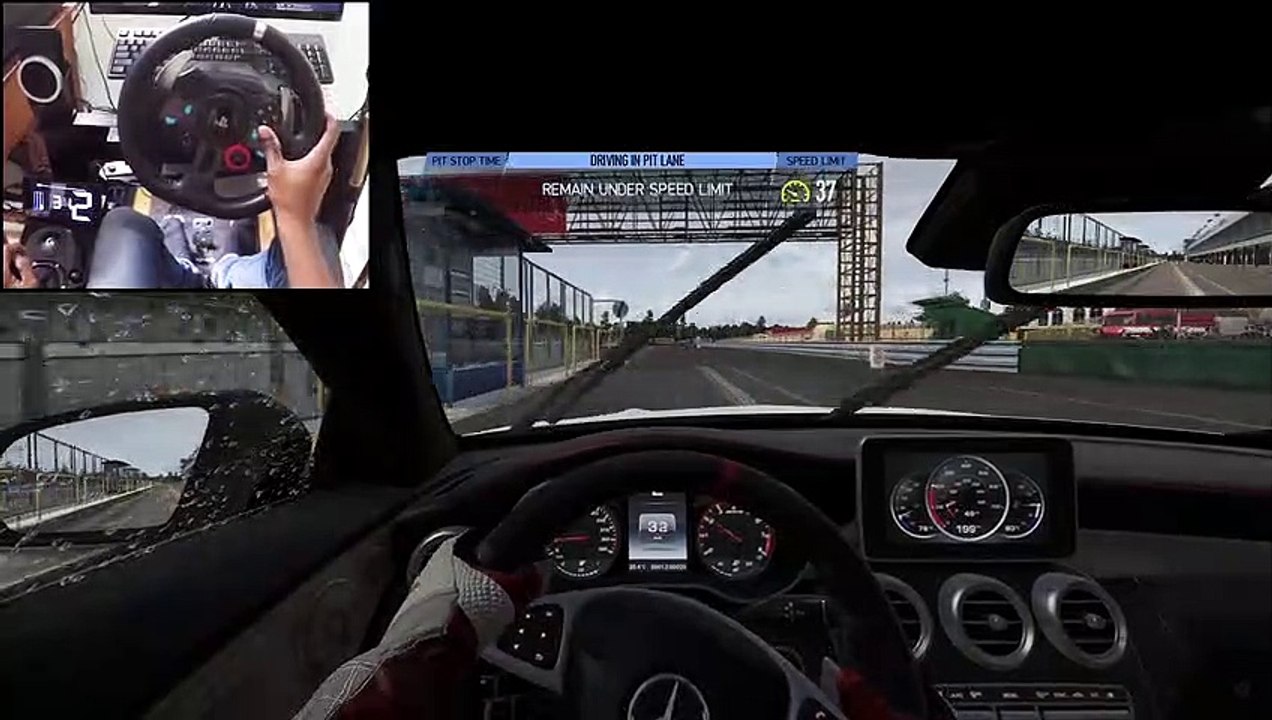 Mercedes Benz C63 Coupe S Rainy Trackday at Brno - Project Cars 2 _ Logitech g29 gameplay