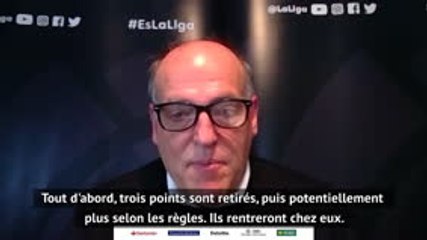 La Liga - Tebas : "Des points seront retirés aux équipes qui ne veulent pas jouer"