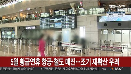 5월 황금연휴 항공·철도 매진…조기 재확산 우려