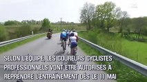 Cyclisme : Les coureurs vont pouvoir reprendre l'entraînement en France
