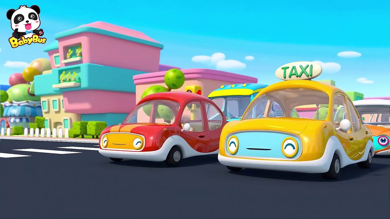 Little Bus Gets Painted  Police Car, Ambulance  for kids   BabyBus Nursery Rhymes & Kids Songs