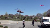 KAYSERİ Hızarla kolunu kesti, ambulans helikopterle hastaneye götürüldü