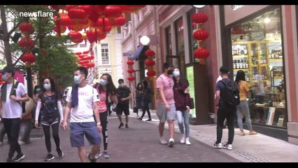 Hongkongers wander the streets as city celebrates another day of ZERO new cases
