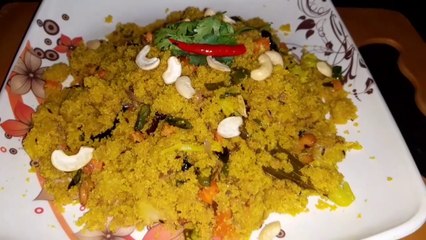 Sujir Polau_ Poha_ Savoury Semolina with Seasonable Vegetables_ Bengali Tiffin or Breakfast Recipe..