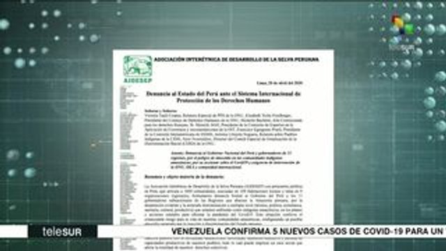 Perú: gobierno deja desprotegidos a indígenas del Amazonas