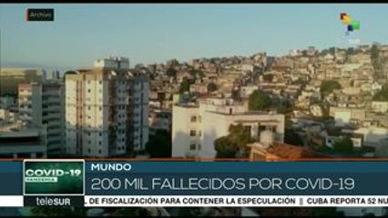 Cifra de muertos por COVID-19 en todo el mundo supera los 200 mil