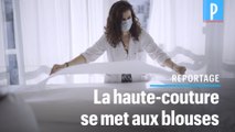 Un atelier haute couture se met à produire des blouses à la chaîne pour les soignants à Paris