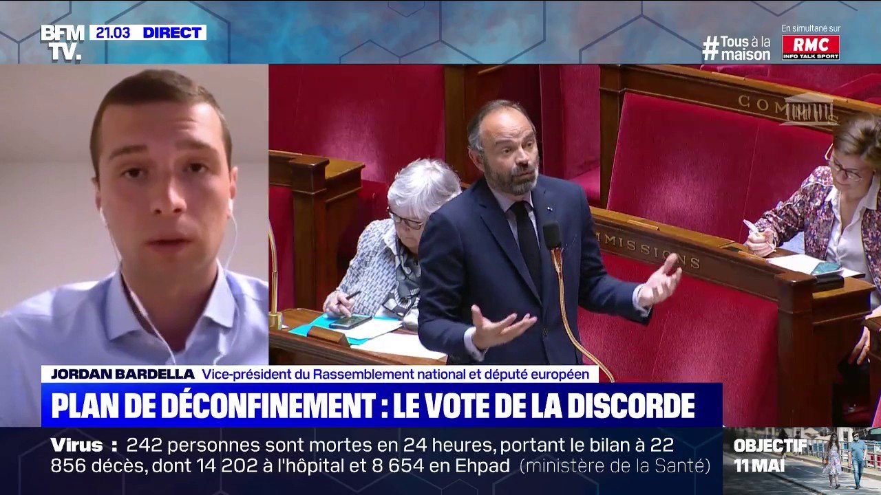 Plan de déconfinement: le vice-président du RN Jordan Bardella estime que "LaREM systématiquement à se mettre tout le monde à dos"