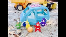 TELETUBBIES Toys Dig for TREASURE on the Beach and FISHER PRICE Blue Van-