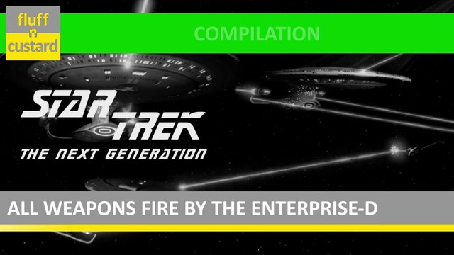 Compilation | All phaser fire & torpedo launches by the Enterprise-D in Star Trek