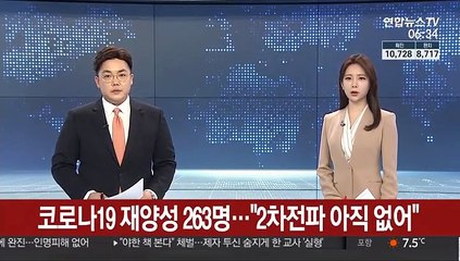 코로나19 재양성 263명…"2차 전파 아직 없어"