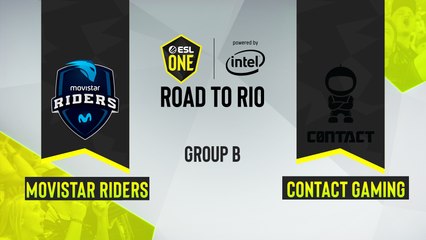 CSGO - Movistar Riders vs. c0ntact Gaming [Mirage] Map 2 - ESL One Road to Rio - Group B - EU