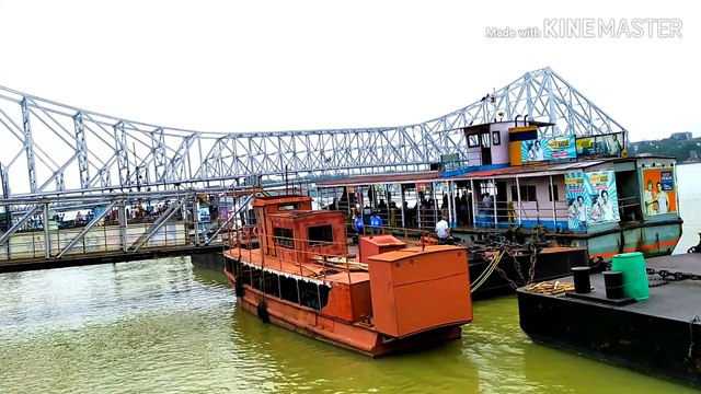 This is howrah bridge situated in west bengal india