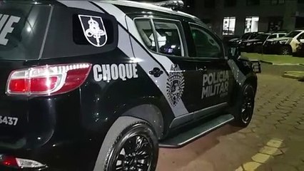 Pelotão de Choque prende homem acusado de agredir a mãe e o avô
