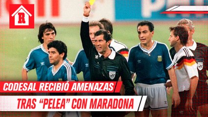 Codesal recibe amenazas de muerte por "pleito" con Maradona