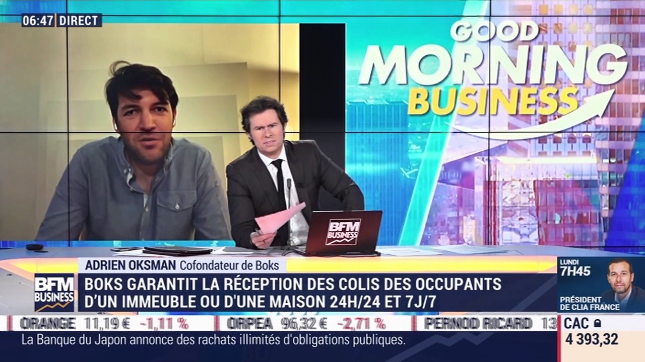 Adrien Oksman (Boks): Boks garantit la réception des colis des occupants d'un immeuble ou d'une maison 24h/24 et 7j/7 - 27/04