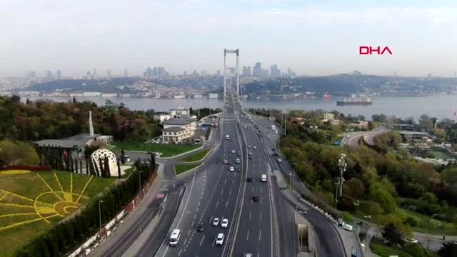 İSTANBUL-15 TEMMUZ ŞEHİTLER KÖPRÜSÜNDEKİ SON DURUM HAVADAN GÖRÜNTÜLENDİ- 2