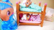 Don't Wake Shimmer and Shine LOL Surprise Dolls Morning Routine Barbie Wakes Up HOTEL TRANSYLVANIA 3