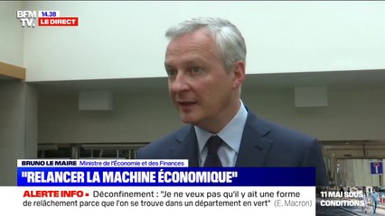 Bruno Le Maire: "L'enjeu, c'est de relancer la machine économique"