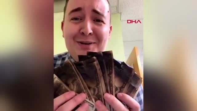 ABD'de bir kişi sterilize etmek isterken yaktığı paralarını bankaya yatırmak istedi