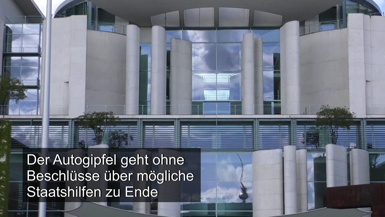 Autogipfel: Vorerst keine Beschlüsse über mögliche Staatshilfen