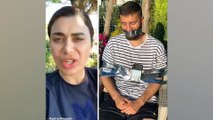 Ebru Şancı, futbolcu eşi Alpaslan Öztürk'ü sandalyeye bantladı; Aile Bakanlığı'ndan yardım istedi