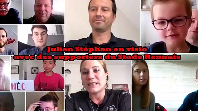01/05/20 : Julien Stephan en visio avec les supporters du Stade Rennais