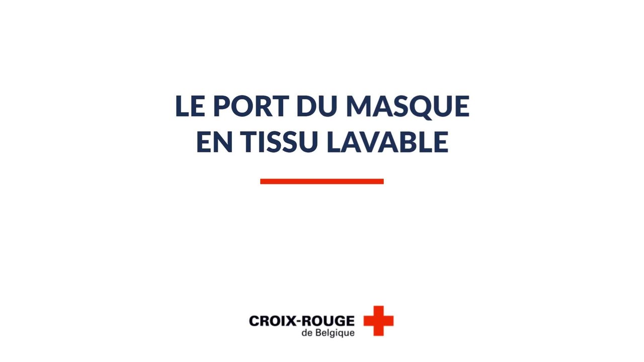 Mettre et enlever un masque en tissu