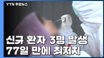 신규 환자 3명 발생, 77일만 최저치...위기단계 조정 의견 수렴 / YTN